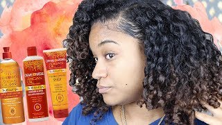 Defined Wash And Go Natural Hair  Creme of Nature [upl. by Pelagia282]