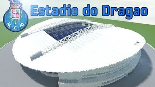 Minecraft Estádio do Dragão  FC Porto  Está mesmo épico [upl. by Airpal]