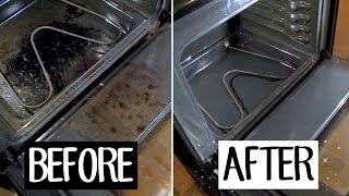 HOW TO CLEAN YOUR OVEN WITH BAKING SODA amp VINEGAR  BETHANY FONTAINE [upl. by Possing]