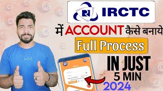 IRCTC Account Kaise Banaye  How to create irctc account  irctc user id kaise banaye  IRCTC [upl. by Christiana464]