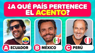 Adivina el País por su Acento 🗣️👂🌎  Test Hispanohablante  Trivia Escucha y adivina  Playquiz [upl. by Buckley282]