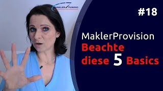 18  MaklerProvision  die 5 wichtigsten Basics [upl. by Tager]