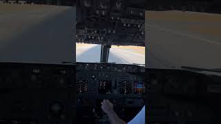 Landing Faro Airport LPFR B738 Cockpit view aviation cockpitview [upl. by Lednew]