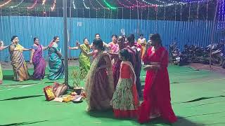 Kodad Bathukamma Celebrations  Day  2  Ramalayam Temple  Andamaina guvvave Song  2024 [upl. by Meli]