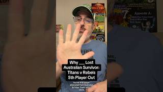 Why the 5th Player Lost Australian Survivor Titans v Rebels [upl. by Manas448]