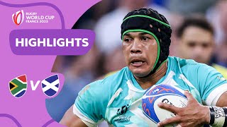 Springboks SUBLIME against Scots  South Africa v Scotland  Rugby World Cup 2023 Highlights [upl. by Julide]