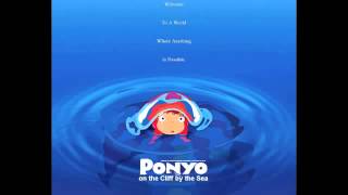 Ponyo on the Cliff by the Sea Full Japanese Theme Song [upl. by Henebry]