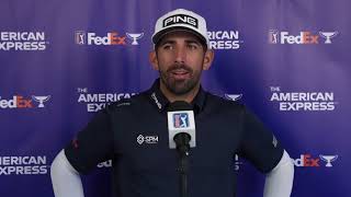 Matthieu Pavon Thursday Flash Interview French 2024 The American Express © PGA Tour [upl. by Ronald280]