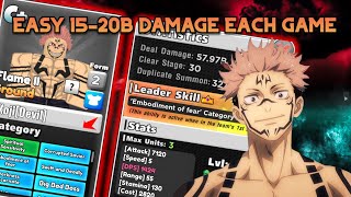 Sukuna Damage Farm 1520B Per Game  Anime World Tower Defense [upl. by Lemahs]