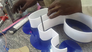 How to make a 3d letter raising Acrylic Letter Raizing ಅಕ್ರಿಲಿಕ್ ಲೆಟರ್ ರೈಸಿಂಗ್ [upl. by Kenzi16]