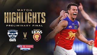 Geelong Cats v Brisbane Lions Highlights  Preliminary Final 2024  AFL [upl. by Kezer333]