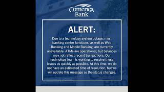 Comerica Bank Outage [upl. by Kumler]