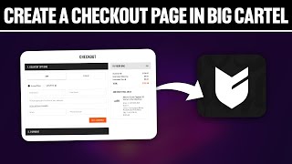 How To Create a Checkout Page in Big Cartel 2024 Full Tutorial [upl. by Narda551]