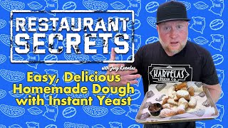 The Best Instant Yeast Dough Recipe for Pizza Calzones and Zeppoles  Restaurant Secrets [upl. by Anaira]