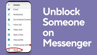 How to Unblock Someone on Messenger  Unblock People on Messenger [upl. by Hcaz517]