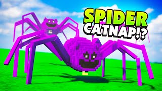 Spider CATNAP Destroys My Minecraft World  Teardown Mods [upl. by Ecinnaj621]