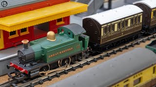 Hornby Railways R077 GWR 040 Tank Locomotive With 4 Wheel Coaches [upl. by Yslek731]