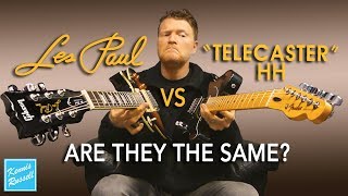 Les Paul vs Telecaster With Humbuckers  Can You Tell the Difference [upl. by Anelac]