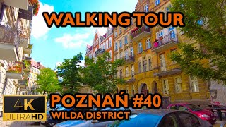 ⁴ᴷ⁶⁰ 🇵🇱 PoznanPoland Walking Tour  40  Wilda District August 2021 4K [upl. by Mozart361]