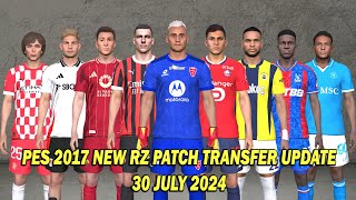 PES 2017 NEW RZ PATCH UPDATE OPTION FILE SEASON 20242025 [upl. by Eusoj711]