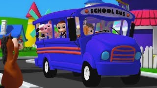 ruote del bus canzoni per bambini baby rima Preschool Songs Nursery Rhymes Wheels On The Bus [upl. by Adria522]