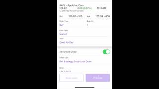 How to use stop loss with Etrade App 5mins [upl. by Amein258]