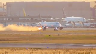 Dangerous Takeoff Engine Failure and Emergency Landing [upl. by Nyladnohr]