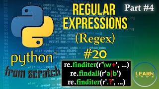 Python Course 20 Regular Expressions  Part 4  الدارجة المغربية [upl. by Arreic]