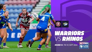 Highlights  Wigan Warriors v Leeds Rhinos  2024 Betfred Womens Super League  Round 14 [upl. by Ingamar]