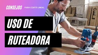 Corte Con Ruteadora uso de ruteadora para corte lineal [upl. by Costanza312]