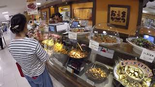 Kyoto Station Japan Isetan quick tour hotcold food floor B2 POV shoulder [upl. by Kareem469]