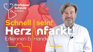 Herzinfarkt  Symptome erkennen und handeln  Professor Scheule erklärt einfach [upl. by Zipah]