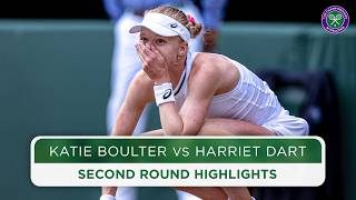 British clash is an instant classic  Katie Boulter vs Harriet Dart  Highlights  Wimbledon 2024 [upl. by Peugia993]