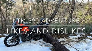 KTM 390 Adventure Likes and dislikes [upl. by Llemrej]