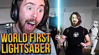 Building a Real Retractable Lightsaber [upl. by Dragde809]