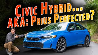 2025 Honda Civic Hybrid Hatchback  Quicker Than A Civic Si Sips Fuel Like A Prius [upl. by Adolphus]