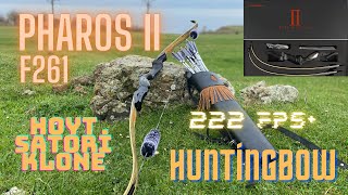 Junxing Pharos 2 F261 HUNTİNG BOW ARROW SPEED 222 FPS HOYT SATORİ KLONE  REVİEW [upl. by Vena]