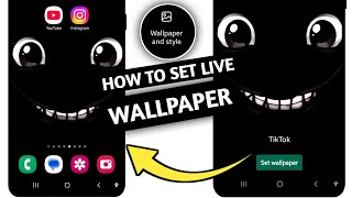 How To Set Live Wallpaper Or Animation Cool Themes  Set Live Wallpaper  2024 [upl. by Raddie527]