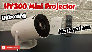 HY300 projector Unboxing  Malayalam [upl. by Bikales]