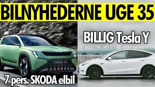 BILNYHEDERNE 7 prs elektrisk Skoda SUV Årets Brugtbils finalister og billig Tesla Model Y mm [upl. by Assenev]