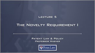 Lecture 05  Novelty 1 [upl. by Ronnica]