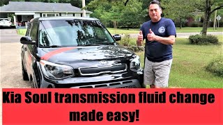 Kia Soul Automatic Transmission fluid drain and fill Kiasoul [upl. by Clayson]