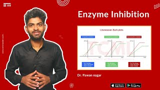 Enzyme Inhibition  Biochemistry  Lineweaver burk plot  INICET NEET PG FMGE  Dr Pawan nagar [upl. by Assirek]