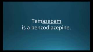 How to pronounce temazepam Restoril Memorizing Pharmacology Flashcard [upl. by Euqina6]