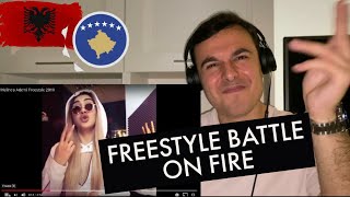 Italian Reaction to Tayna Vs Melinda  Tayna  Freestyle Vs Melinda Freestyle  Albanian Rap 🔥 🔥 🔥 [upl. by Ennoved]