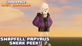 SwapFell Papyrus Sneak Peek Undertale Last Corridor [upl. by Ignatius]