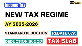 New Tax Slab FY 202425  AY 202526  Income Tax Slab for FY 202425  New Tax Regime AY 20252026 [upl. by Ludewig]