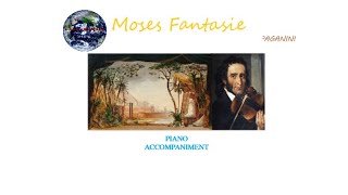 N Paganini  Moses Variations Piano Accompaniment in B [upl. by Jemina]