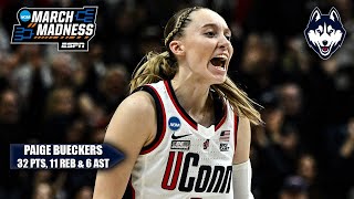 HIGHLIGHTS from Paige Bueckers ELECTRIC 30piece vs Syracuse  NCAA Tournament [upl. by Anec]