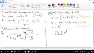 Simplificacion de circuitos lógicosParte 1 [upl. by Ijat495]